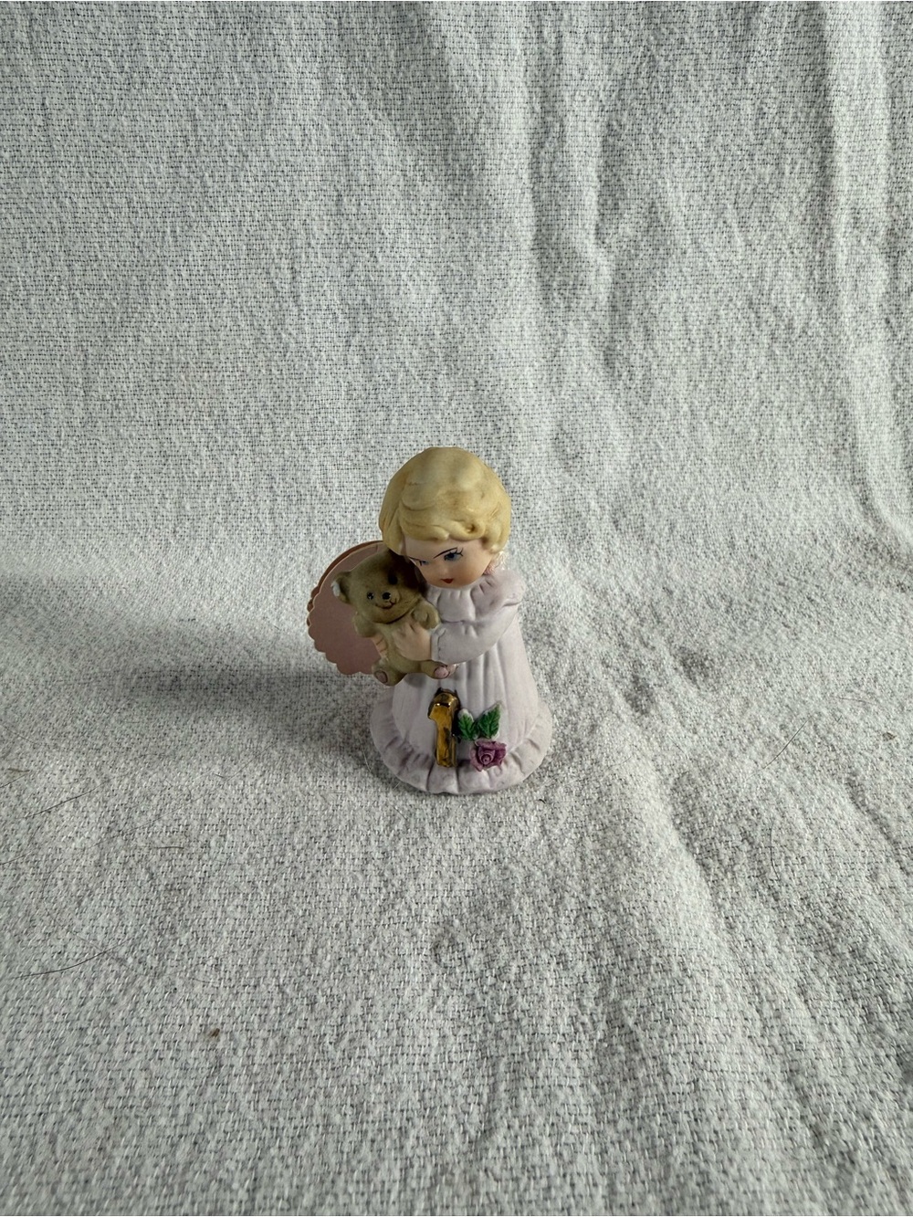 Vintage Enesco Growing Up Birthday Girls 1 Year Old Porcelain Figurine